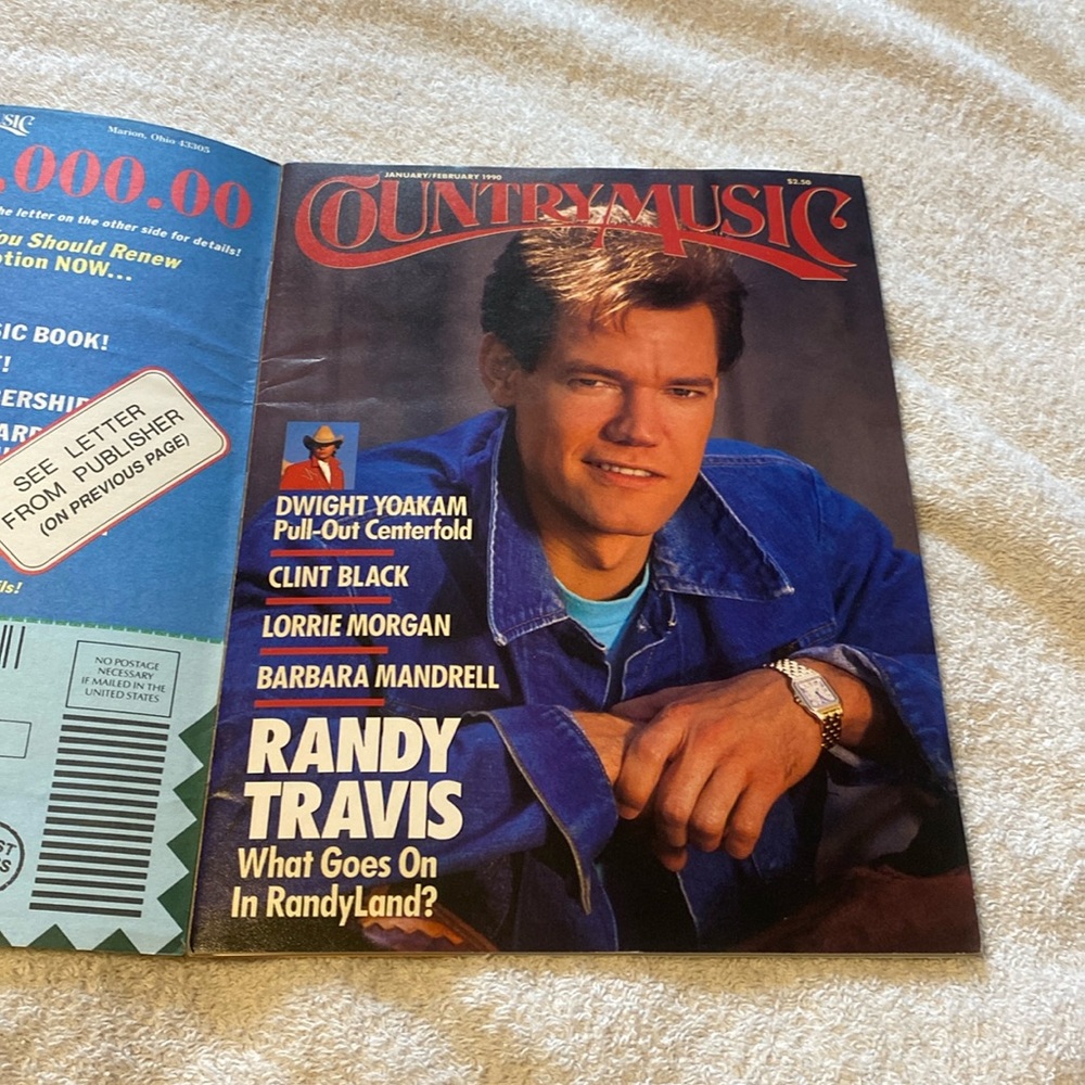 1990 Country Music magazine Randy Travis